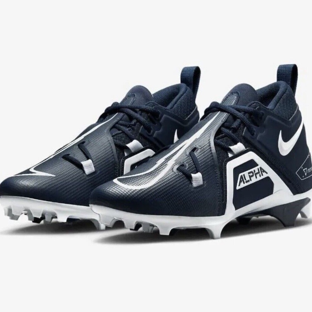new men's 10 nike alpha menace pro 3 mid molded football/lacrosse cleats